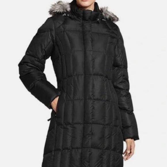 Eddie Bauer Women's Down Parka Black PS - Picture 1 of 6